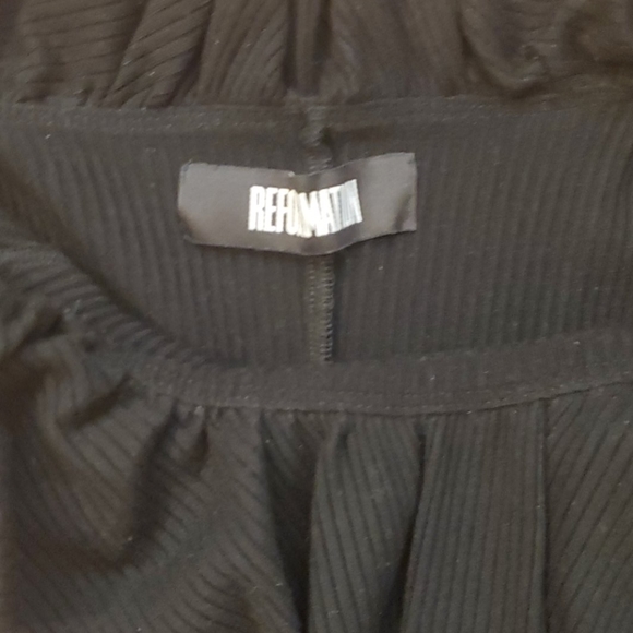 Reformation Bettina Dress Ruffle Off Shoulder XS - Picture 4 of 6